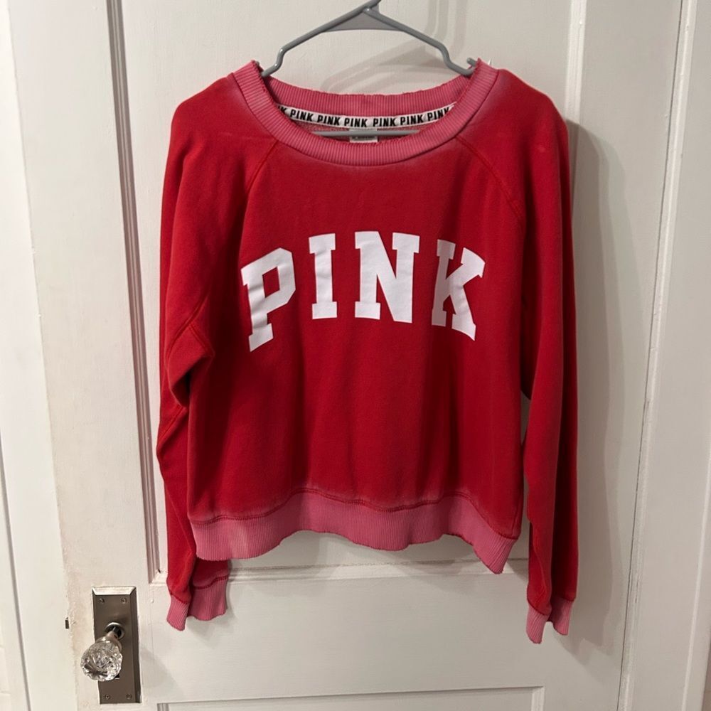 Victoria's Secret Pink Sweatshirt with White Lettering